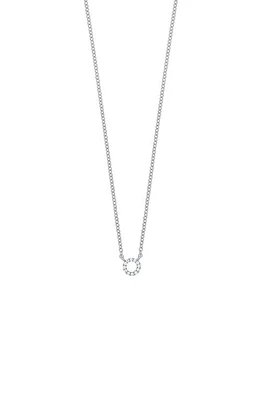 Bony Levy Icon Diamond Circle Pendant Necklace in 18K White Gold at Nordstrom