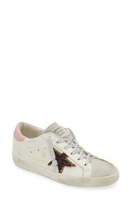 Golden Goose Super-Star Low Top Sneaker White/Leopard at Nordstrom,