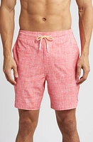 johnnie-O Ariba Crosshatch Print Swim Trunks at Nordstrom,