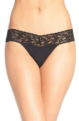 Hanky Panky Low Rise Thong in Black at Nordstrom