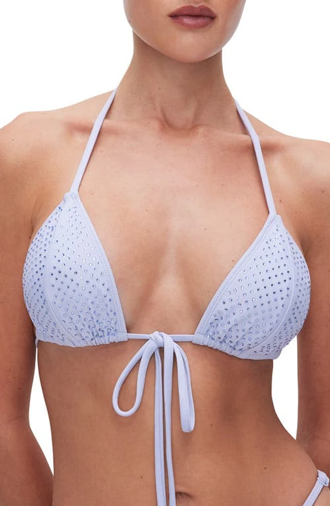 Good American Beaded Triangle Bikini Top at Nordstrom,