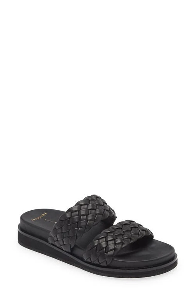 FRANKIE4 Malone Weave Slide Sandal Black at Nordstrom,