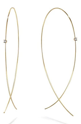 Lana Large Upside Down Diamond Hoop Earrings in Yellow Gold/diamond at Nordstrom