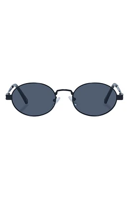 Le Specs Poseidon Deux 52mm Oval Sunglasses in Matte Black at Nordstrom