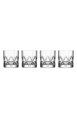 Orrefors Peak Set of 4 Double Old Fashioned Glasses in Clear at Nordstrom