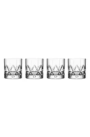 Orrefors Peak Set of 4 Double Old Fashioned Glasses in Clear at Nordstrom