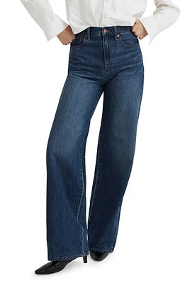 Madewell Super Wide Leg Jeans Vietor Wash at Nordstrom,