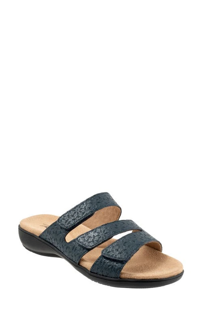 Trotters Rose Tool Slide Sandal Navy at Nordstrom,