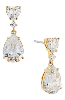 Nadri Cora Cubic Zirconia Drop Earrings in Gold at Nordstrom