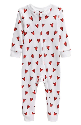 SAMMY + NAT Print Fitted One-Piece Pima Cotton Pajamas at Nordstrom,