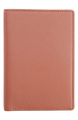 ROYCE New York Leather Vaccine Card & Passport Holder in Tan at Nordstrom