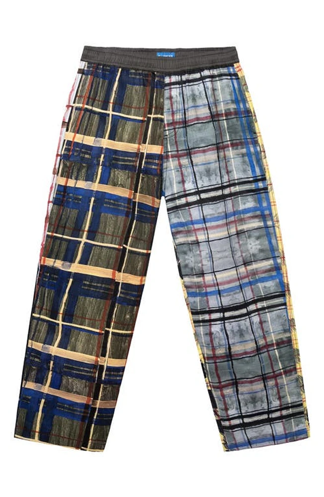 MARKET Air Troy Mixed Plaid Pants Grey Multi at Nordstrom,