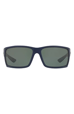 Costa Del Mar 64mm Polarized Rectangle Sunglasses in Blue at Nordstrom