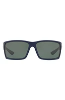 Costa Del Mar 64mm Polarized Rectangle Sunglasses in Blue at Nordstrom