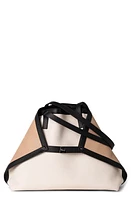 Akris Medium AI Colorblock Leather Tote in Ecru/Black/Cordage at Nordstrom