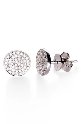 EF Collection Diamond Disc Stud Earrings in Gold/Diamond at Nordstrom