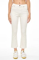 Pistola Lennon High Waist Raw Hem Crop Bootcut Jeans at Nordstrom,