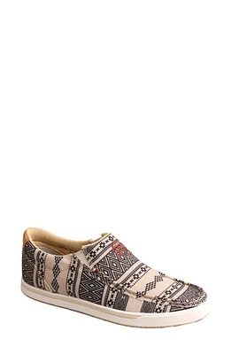 Twisted X Hooey Loper Slip-On Sneaker Taupe Black at Nordstrom,