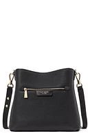 Kate Spade New York hudson pebble leather shoulder bag in Black at Nordstrom