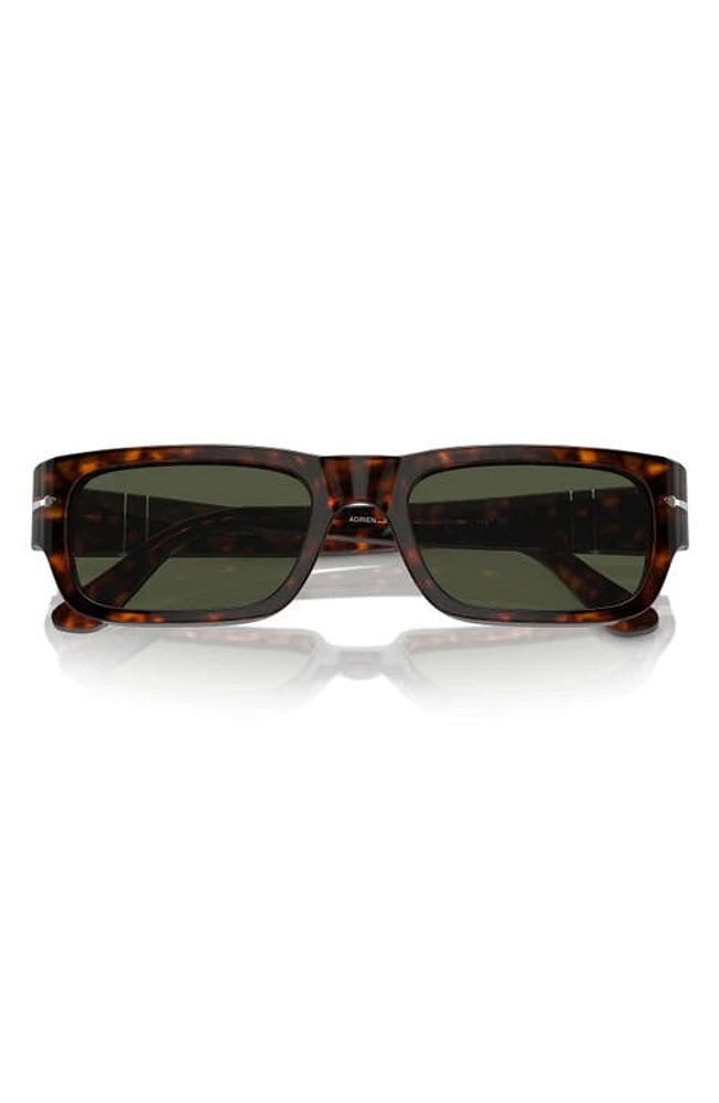 Persol Adrien 58mm Rectangular Sunglasses in Havana at Nordstrom