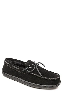 Minnetonka Lined Hardsole Slipper Black at Nordstrom