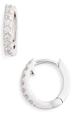 Dana Rebecca Designs Mini Diamond Huggie Hoop Earrings in Gold at Nordstrom