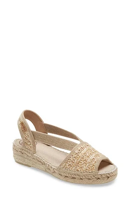 Toni Pons Estel Espadrille Sandal Natural Woven Fabric at Nordstrom,