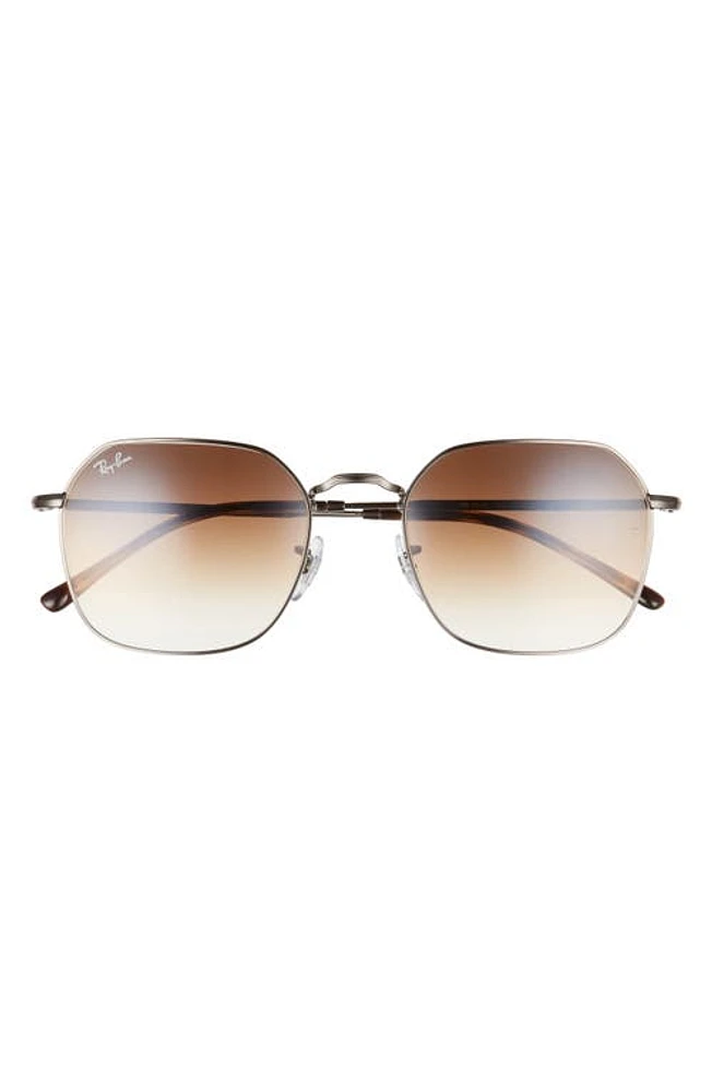 Ray-Ban 55mm Gradient Geometric Sunglasses in Gunmetal at Nordstrom