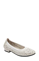 David Tate Laser Cut Ballet Flat Calf at Nordstrom,