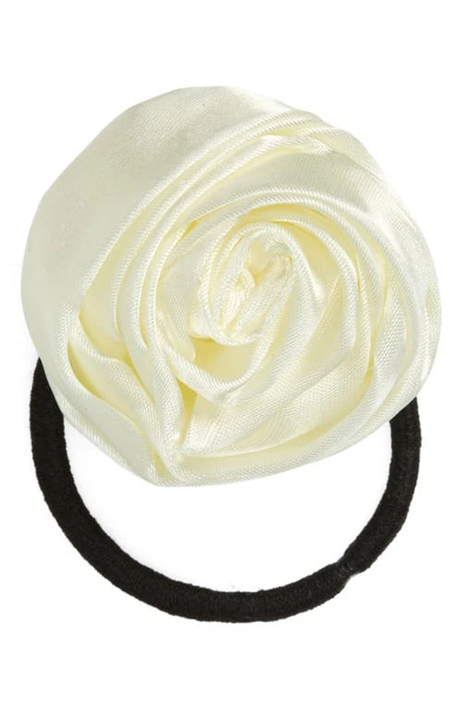 Petit Moments Rosette Hair Tie in Cream at Nordstrom