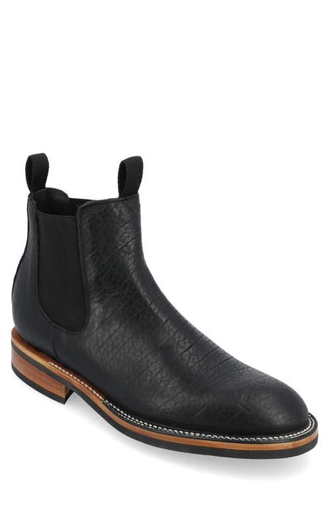 TAFT Legion Stitchdown Chelsea Boot Black Bison at Nordstrom,