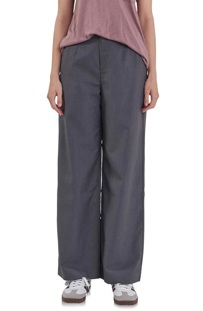 Grey Lab Relaxed High Waist Wide Leg Pants Heather at Nordstrom,