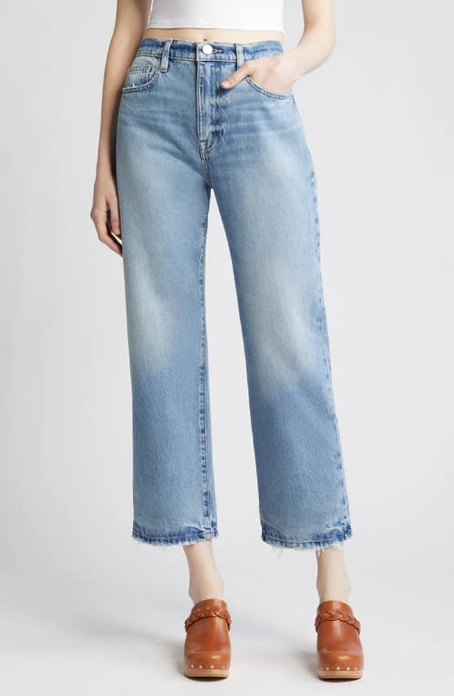 FRAME Le Jane High Waist Ankle Straight Leg Jeans Rhode Grind at Nordstrom,