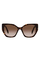 Prada 56mm Cat Eye Sunglasses in Tortoise at Nordstrom