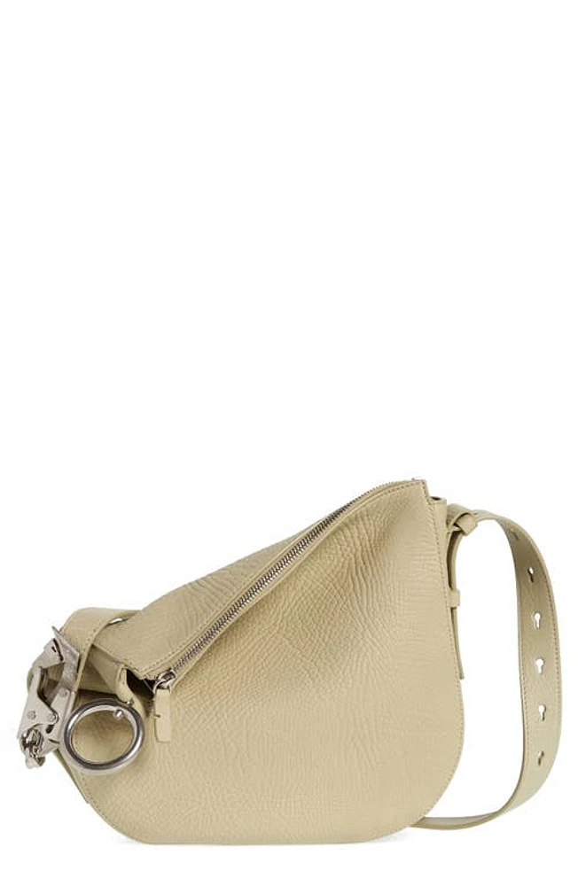 burberry Small Knight Asymmetric Leather Shoulder Bag in Hunter at Nordstrom