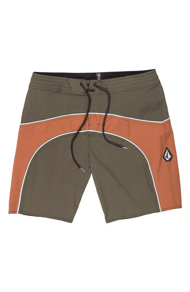 Volcom Rainbow Bridge Liberator Swim Trunks in Rinsed Black at Nordstrom, Size 28