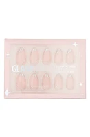 GLAMNETIC Short Almond Press-On Nails Set in Whipped at Nordstrom