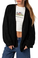 EDIKTED Anina Oversize Cardigan Black at Nordstrom,