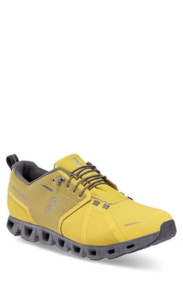 On Cloud 5 Waterproof Running Shoe in Mustard/Rock at Nordstrom, Size 13