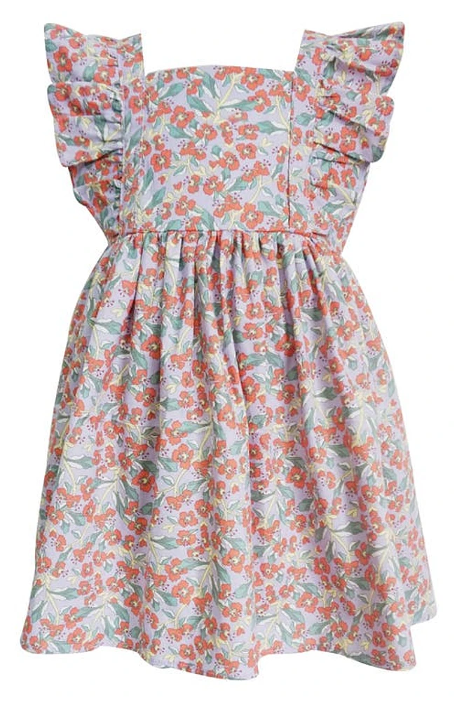 Popatu Floral Cotton Pinafore Dress Red Multi at Nordstrom,