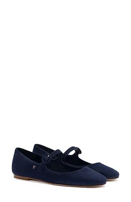 Larroudé Blair Mary Jane Flat Indigo at Nordstrom,