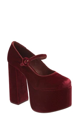 Cult Gaia Angelou Mary Jane Platform Pump in Maroon Peak at Nordstrom, Size 8Us