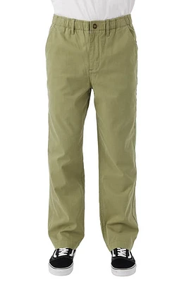 O'Neill Wayne Elastic Waist Pants Dust Green at Nordstrom,