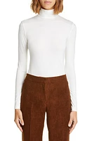 Akris punto Mock Neck Stretch Modal Top 211 Off White at Nordstrom,