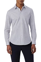 Bugatchi James OoohCotton Marble Print Button-Up Shirt at Nordstrom,