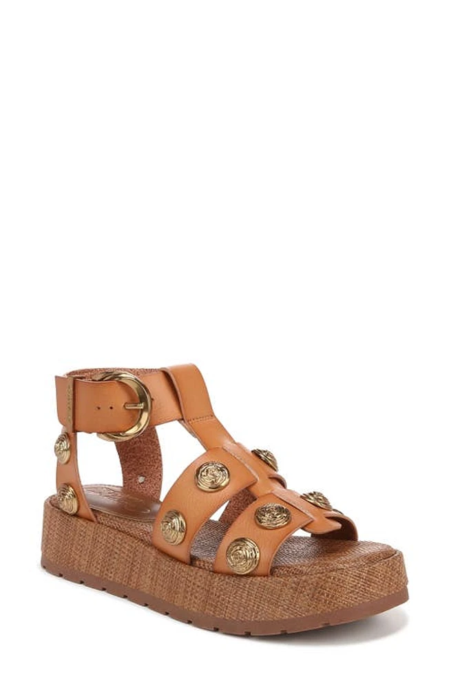 Circus NY by Sam Edelman Katy Stud Platform Sandal Redwood Brown at Nordstrom,