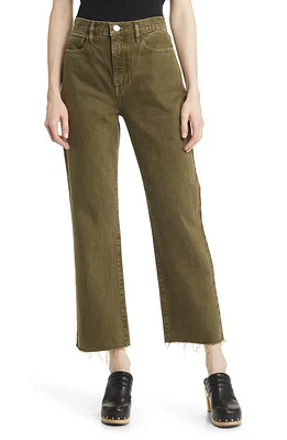 FRAME Le Jane Crop Jeans Stoned Fatigue at Nordstrom,