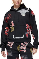 Jordan Brooklyn Print Fleece Hoodie at Nordstrom,