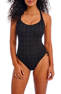 Freya Nomad Nights Underwire One-Piece Swimsuit Black at Nordstrom,