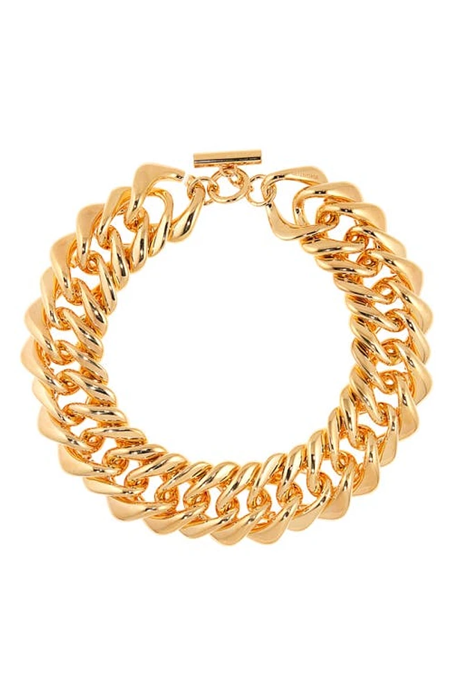 Balenciaga Link Necklace in Shiny Gold at Nordstrom, Size Small